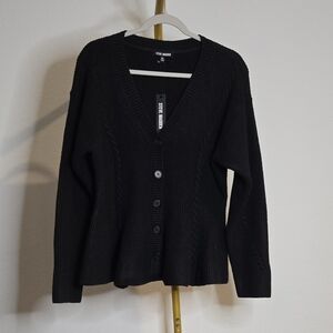 NWT Steve Madden Women's Black Cardigan Sweater
